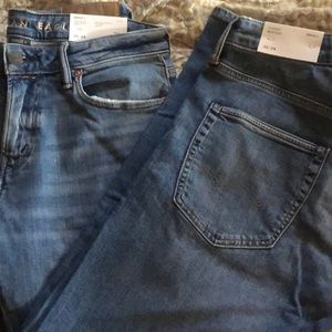 2 pair of American eagle men jeans size 30x34